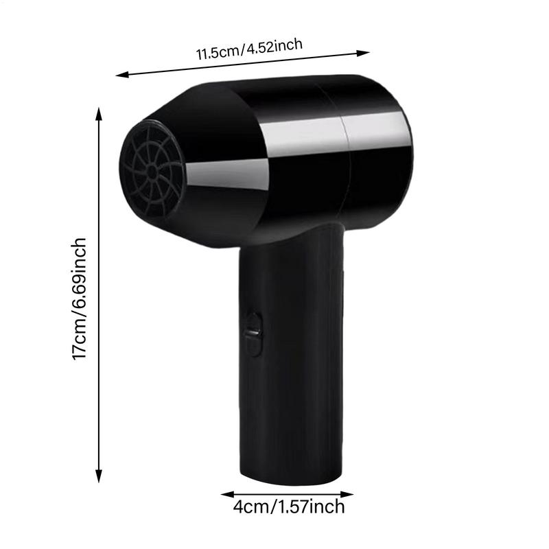 Hair Dryer Cordless USB Rechargeable Portable Blow Dryer Cordless Low Noise Wireless Hair Dryer for Art Students and Artists