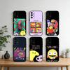 S-Smiling F-Friends Phone Case For Samsung S25,S24,S21,S22,S23,S30,Ultra,S20,Plus,Fe,Note,10,9,5G Black Cover