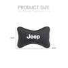 Car Seat Headrest Auto Logo Neck Pillow For Jeep Wrangler Rubicon Renegade Compass Grand Cherokee Patriot Liberty Gladiator JK