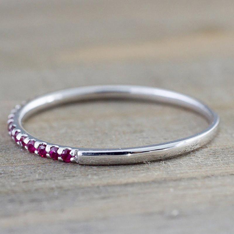 Sterling  CZ Women Rings Minimalist Thin Ring Vintage Lady's Finger Accessories for Party Daily Wear Versatile Jewelry