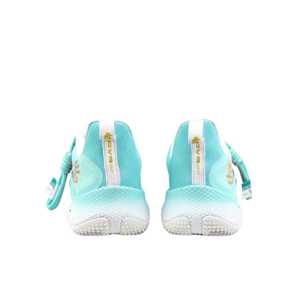 Under Armour Curry Splash 3 Slip Resistant Abrasion Resistant Low top Basketball Shoes Men's White Blue 3026275-101(Team40-)