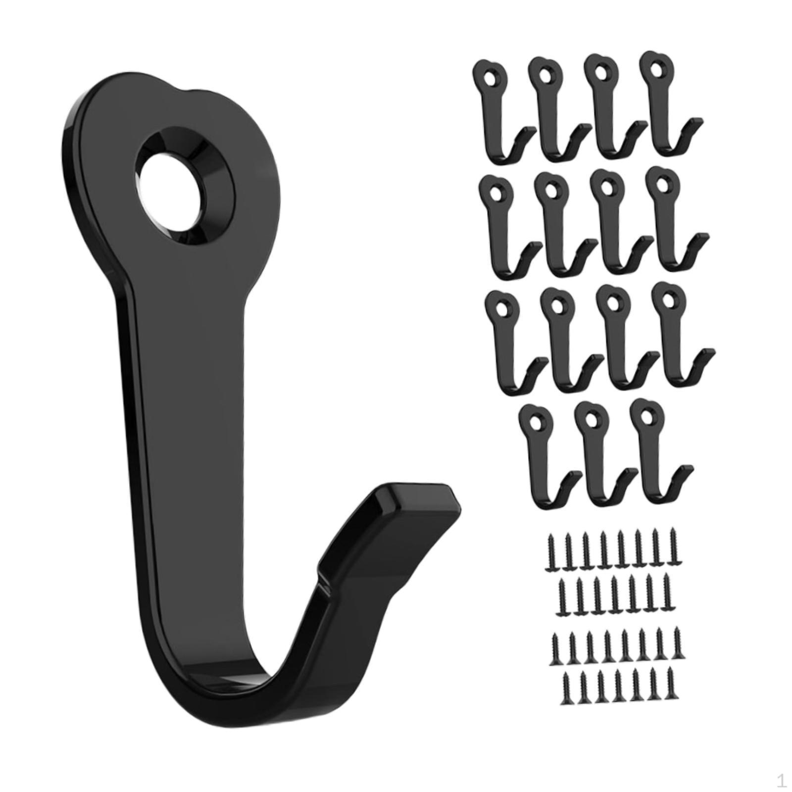 

15 -fold Wall Pale Coat Hook Gifts -mounted Rust чёрный