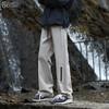 POUM Straight-Leg Hiking Pants for Men, Spring And Summer Style, Sports Windproof Loose Wide-Leg Cargo Pants K1407 Beige Gray XL