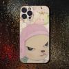 Cute Y-Yoshitomo Nara Phone Case For iPhone 6,17,16,15,14,13,12,11 Plus,Pro Max,XS,X,XR,SE,Mini,8,7,Soft Silicone Black Cover