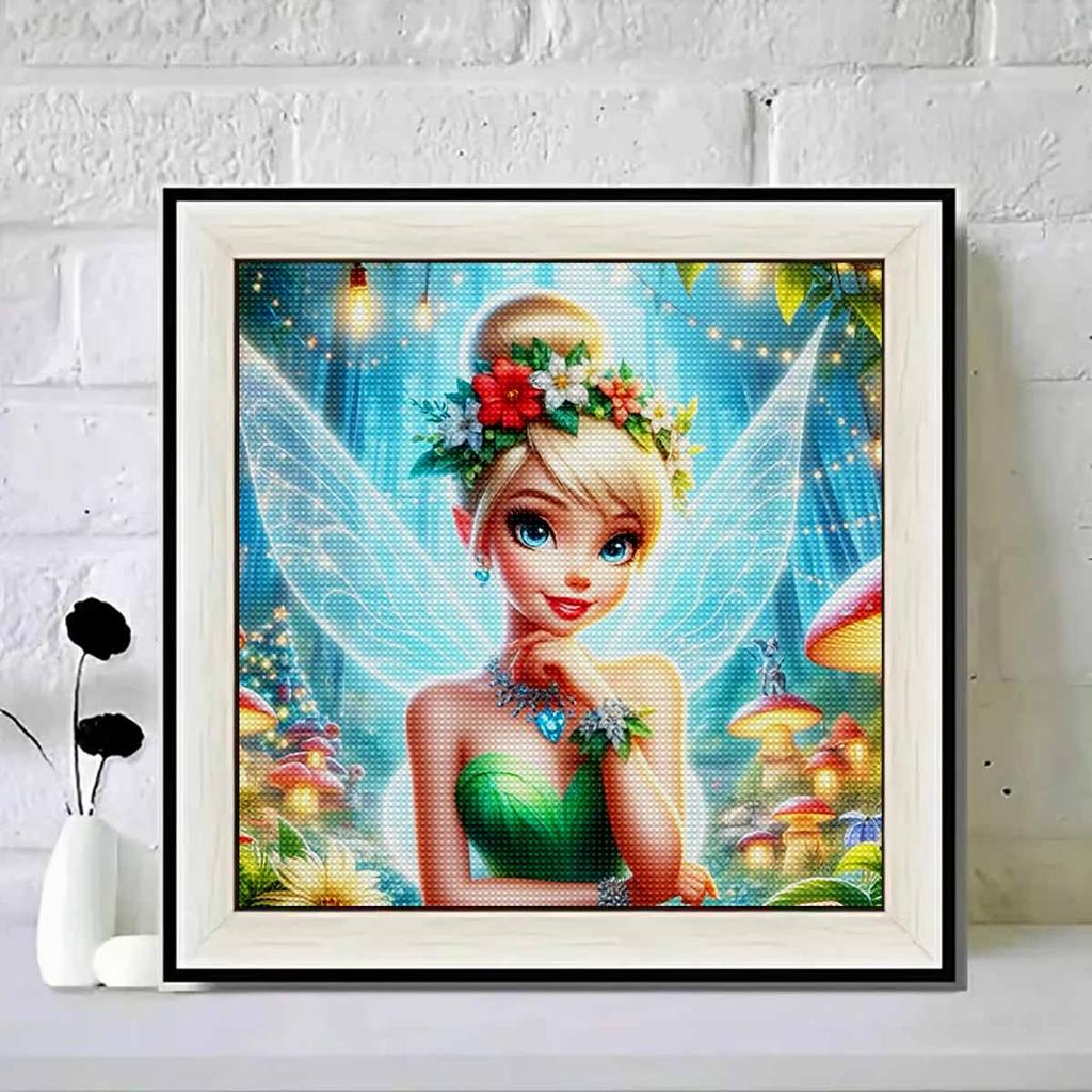 5D DIY Diamond Painting Decorative Beautiful Fairy Full Round Drill Scenery Diamond Embroidery Cross Stitch Kits Home Decor Gift