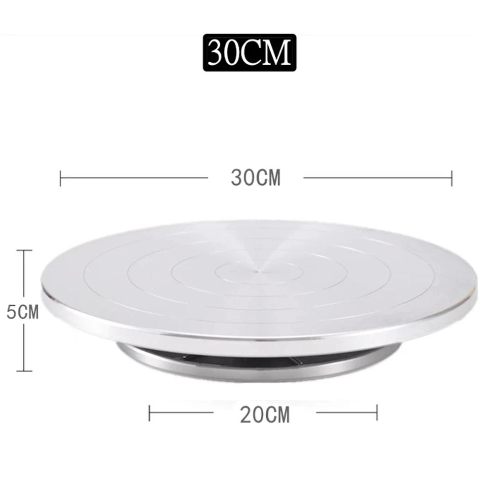 11/15/20/25/30cm Pottery Wheel Aluminum Turntable Clay Tools Double-Sided Cake Pottery Turntable Sculpture Ceramics Cake Stand