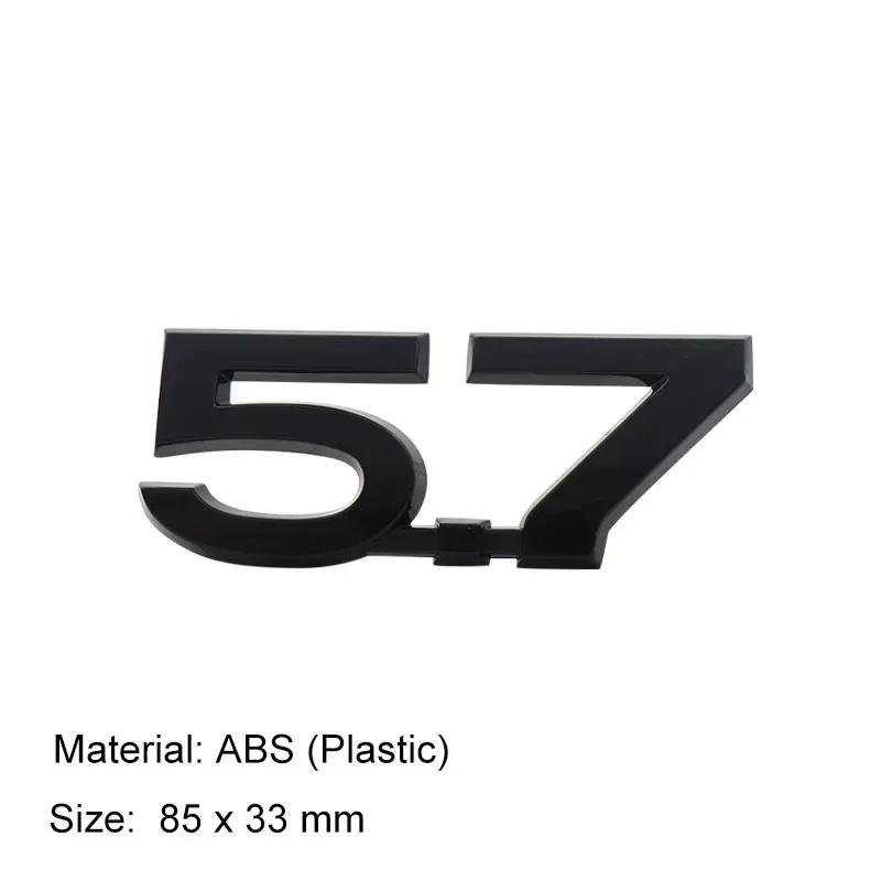 3D Premium 5.7 V6 V8 Car Engine Hood Fender Trunk Tail Rear Decal Emblem Badge Sticker for Prado