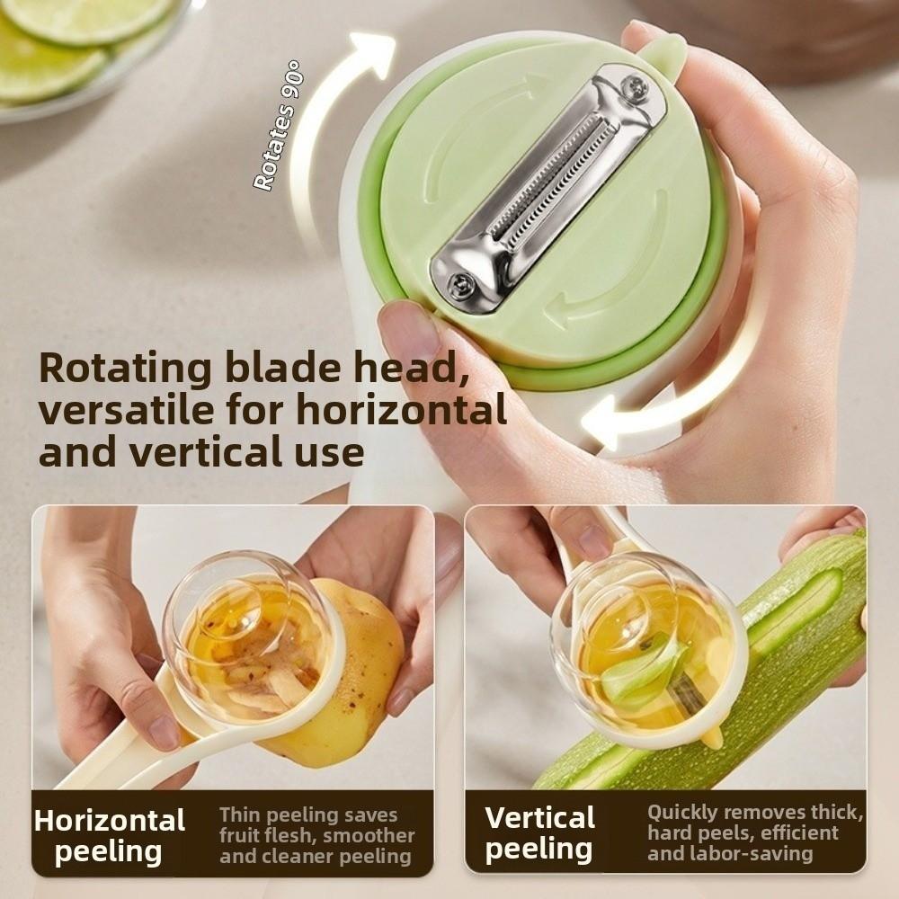 Splash-proof Fruit Peeler Tools Efficient Fruit Scraper Storage Type Vegetable Peeler Camping Use