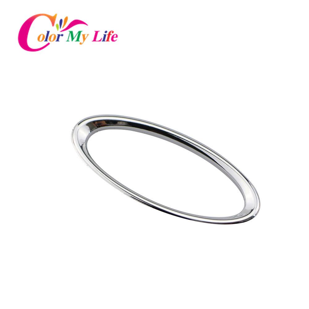 Autocolante decorative pentru acoperirea volanului auto ABS cromat pentru Ford C-Max Cmax C Max 2011 - 2014