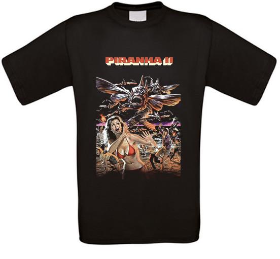 Piranha 2 Piranhas 2 Horror Cult Movie T-Shirt All Sizes XXXL