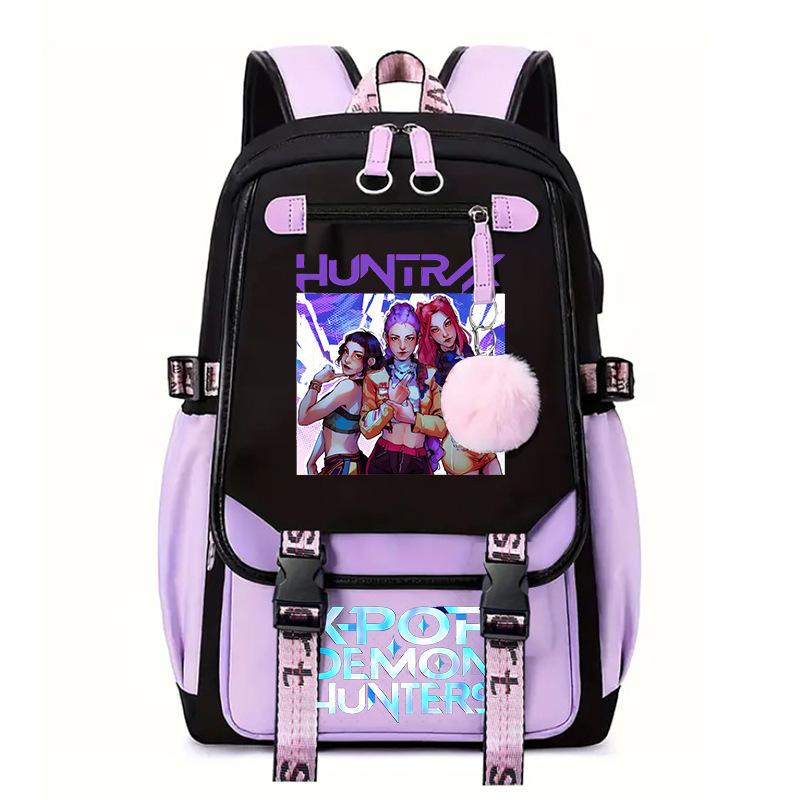 Witch Hunter Animation Cartoon Printed School Bag Large Capacity Junior High School Student Backpack