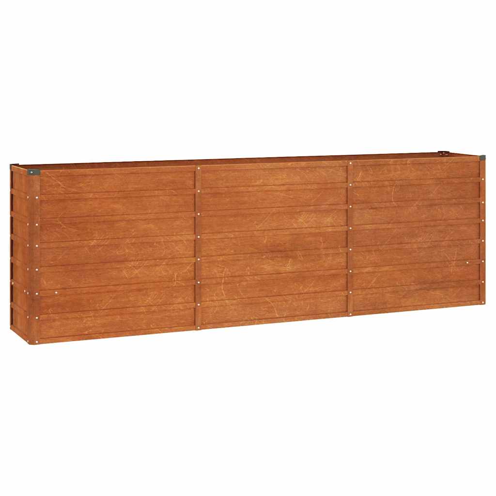 vidaXL Hochbeet Rostig 240x40x77 Cm Cortenstahl