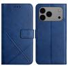 For iPhone 17 Pro Case Line Pattern Wallet Leather Phone Cover with Wrist Strap