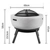 Beifu Outdoor Multi-functional Fire Pit & BBQ Grill