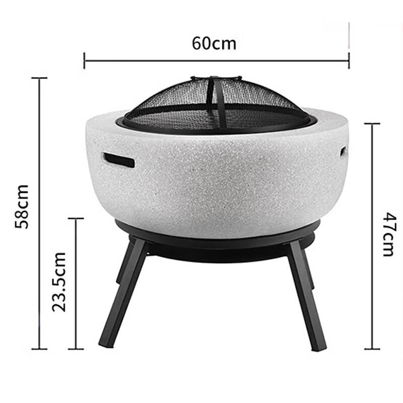Beifu Outdoor Multi-functional Fire Pit & BBQ Grill