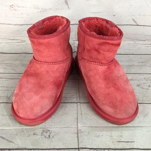 EMU Sheepskin Boots [24.0 / Red Purple] Stinger Micro Suede Finish(USED)