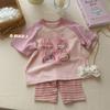Children's Striped Leggings & Cycling Pants: Available In Large & Small Rolls for Girls & Babies, Korean Style.