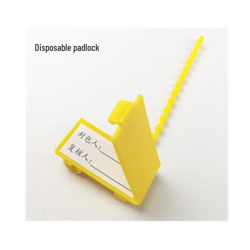 RYZH Disposable Yellow Bank Bag Security Seals
