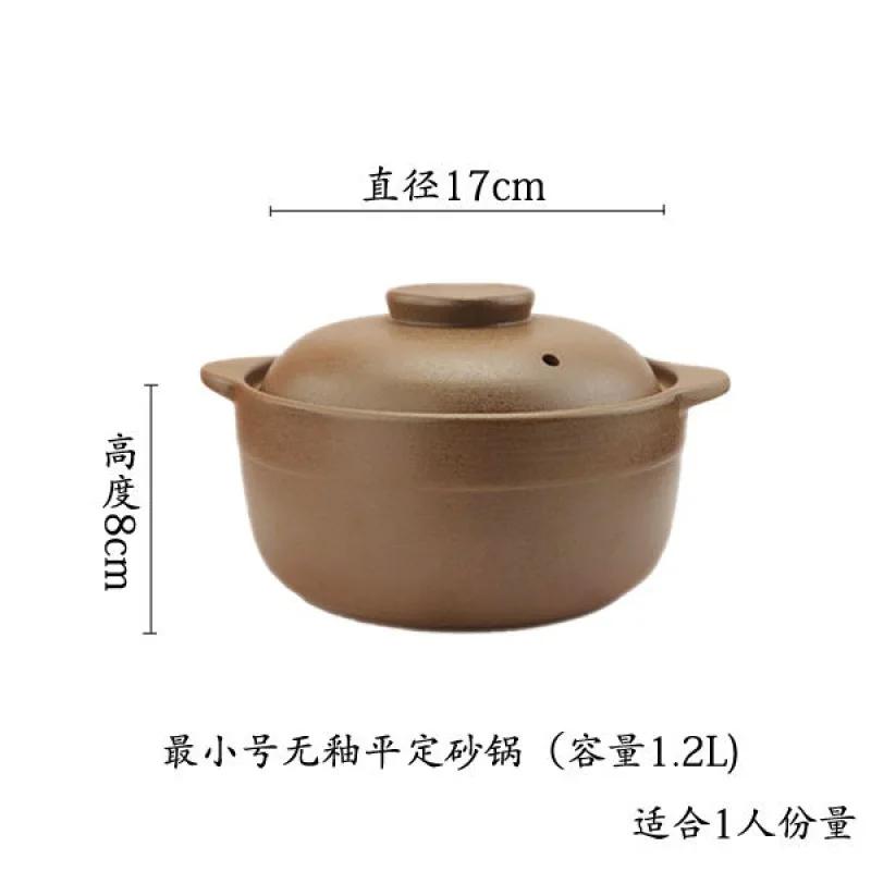 Auflauf Hochtemperaturbeständiger Haushalt Offene Flamme Unglasierter Eintopftopf Suppenbrei