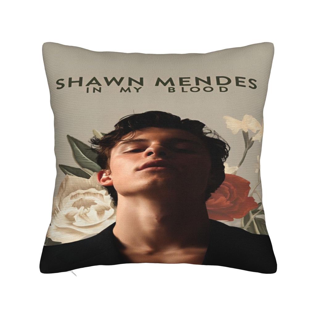 Shawn Mendes Canadian Singer Pillowcases Cushion Cover Rock Music Pillow Covers New Style Bed Decor Square Multiple Sizes
