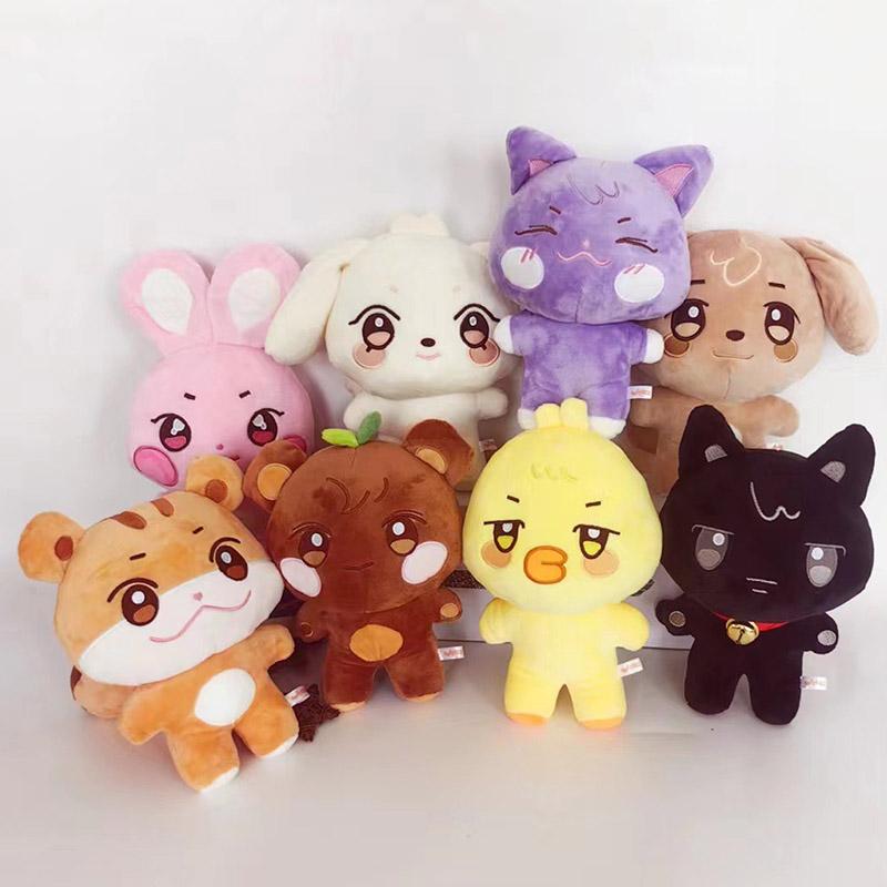 10/25cm ATEEZ Plush Aniteez Plush Toy Hongjoong Seonghwa Yunho Yeosang San Mingi Wooyoung Stuffed Doll Peluche Animal Fans Gift