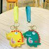 Japanese Cartoon Bared Teeth Dinosaur Change Bag Silicone Bag Portable Oblique Span Shoulder Bag Girls Change Bag