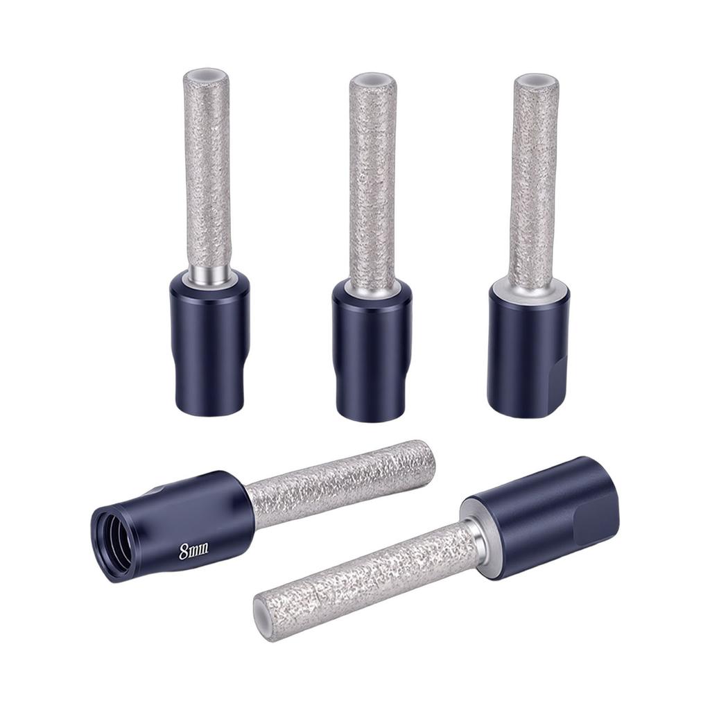 5 Pcs Dry   Drill Bit M10 Thread 8mm Vacuum Brazed   Hole Saw for Ceramic Tile   Marble Stone