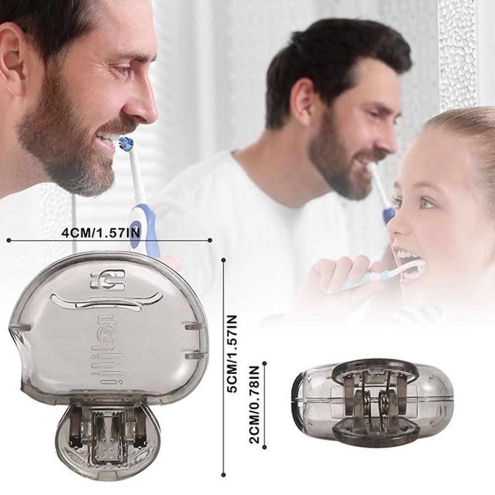 Portable Toothbrush Protective Cap Toothbrush Head Storage Clip Toothbrush Shell Travel Toothbrush Storage Clip Transparent