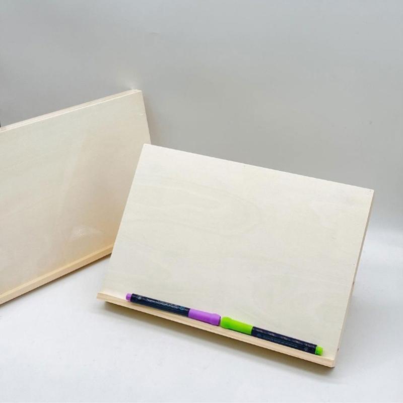 Portable Wood Tabletop Easel Angles Adjustable Drawing Easel Stand for Artist Beginner Sketching Watercolor Oil Painting