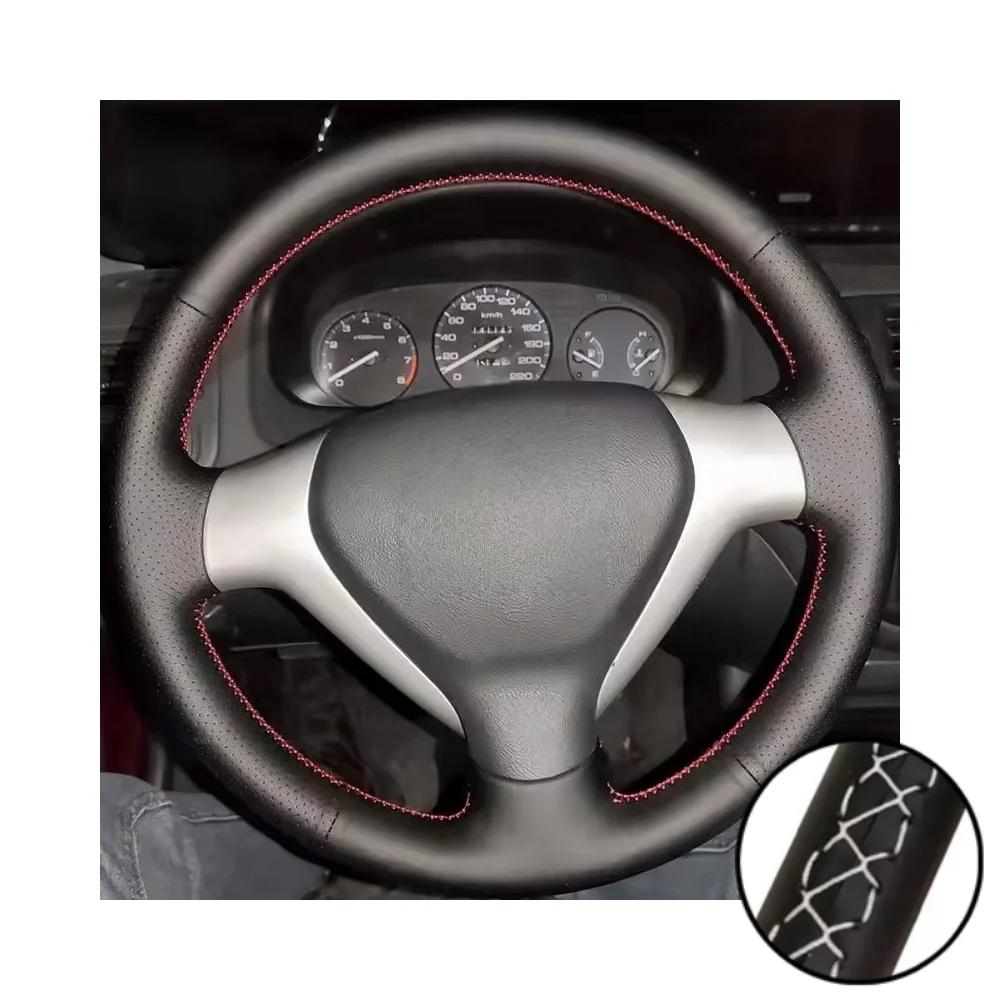 Car Interior Steering Wheel For Honda City Jazz Fit 2007 2008 Car Interior Steering Wheel Perforated Microfiber Leather Cover