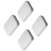 4Pcs Mini Tinplate Candy Boxes Portable Packaging Storage Containers for Wedding Party Birthday Gift Treat Crafts Flat Silver