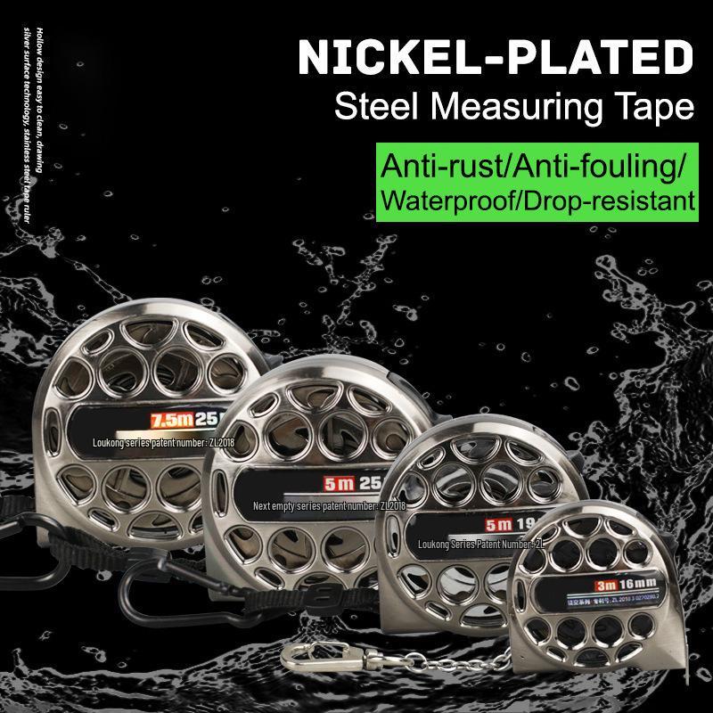 Obsidian Hollow Series 5m Waterproof Rustproof Nylon Woodworking Tape Measure