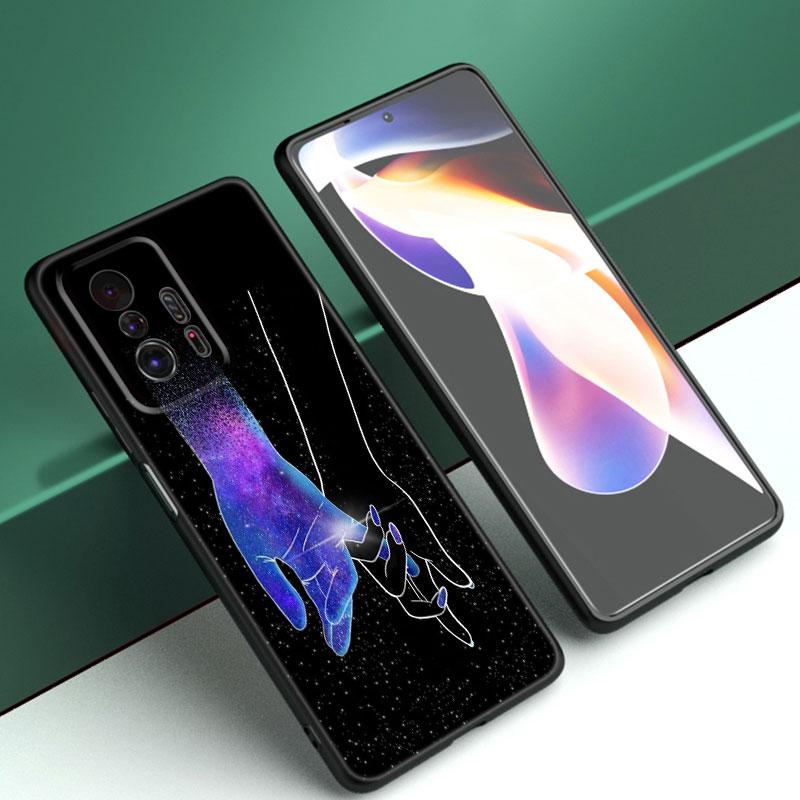Funda de Teléfono Kpop Love On The Finger Para Xiaomi Mi A2 8 9 SE Note 10 10T 11 12 Lite 9T 11T 12S 12T Pro A3 6X 12X TPU Negra