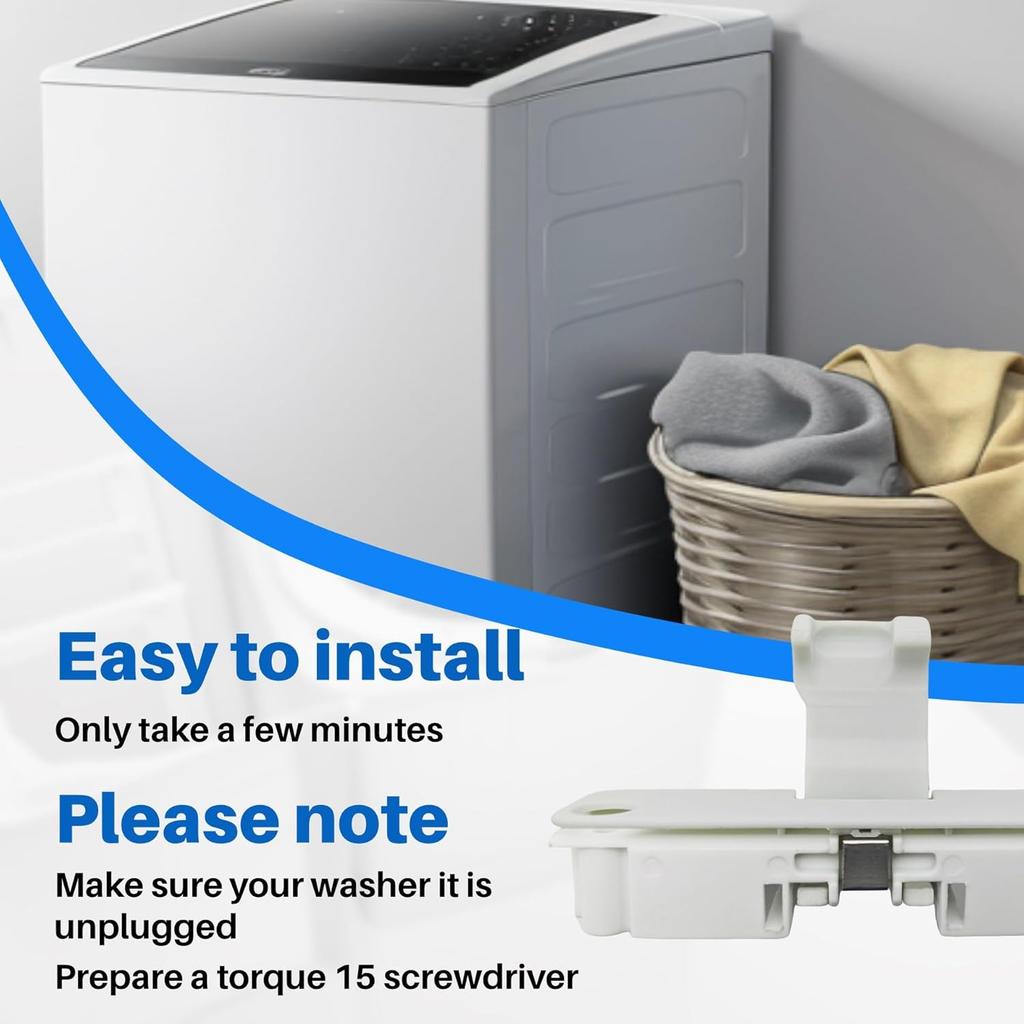 W10837741, W10714899 Waschmaschinenklappe Riegel, Riegel für amana Waschmaschinen Teile, Kompatibel mit amana whirlpool kenmore maytag crosley lnglis roper