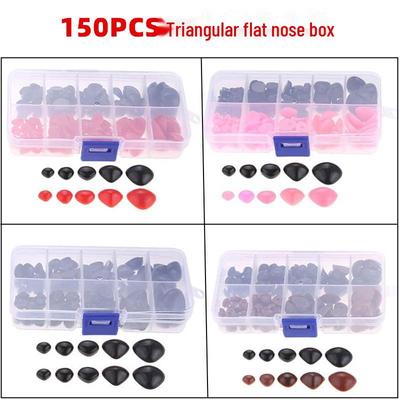 Nez en Plastique pour Poupées et Peluches DIY - Lot de 150 Pièces pour Ours, Chiens, Marionnettes et Loisirs Créatifs
