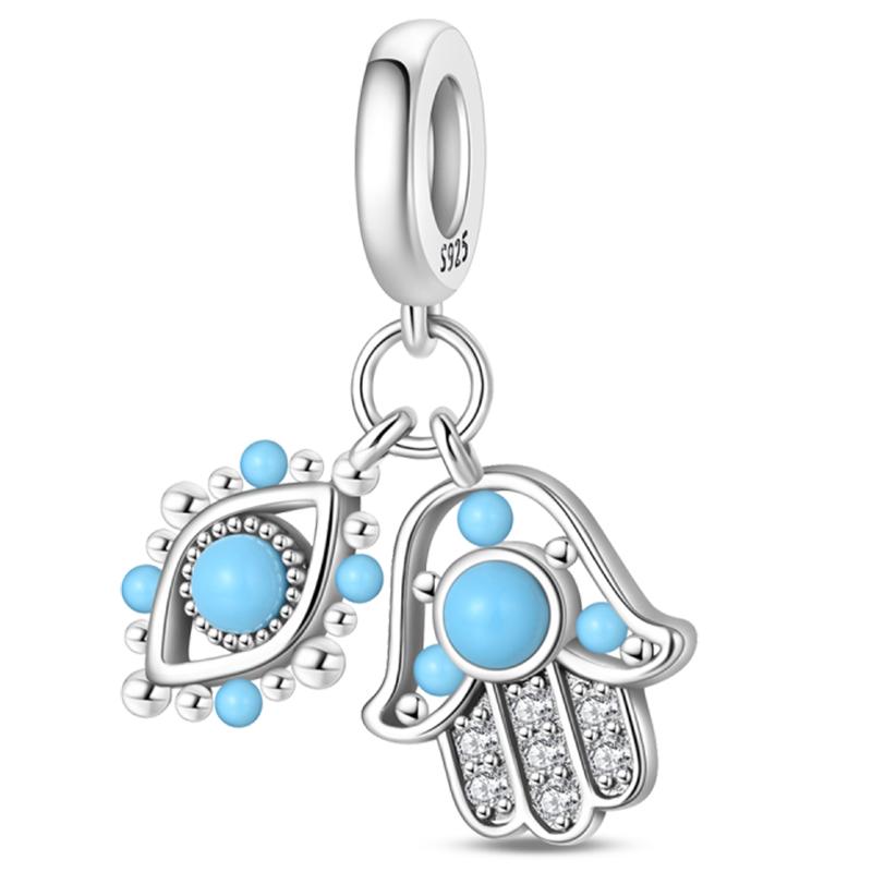 Original Copper Charm Beads Glowing Luminous Lantern Angel Magic Cat Jungle Pendant Bead For Bracelet Charm Jewelry