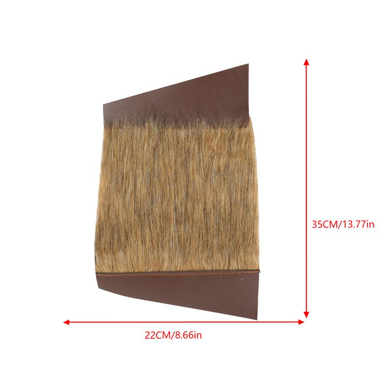 Medieval PU Leather Arm Guards Gauntlet Bracer With Fur Trim For Viking Knight Larp Cosplay Costume Unisex Armor Accessory