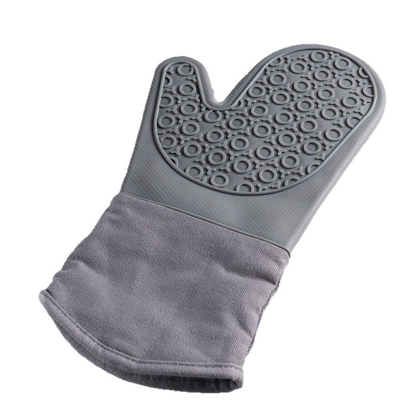 Extended Heat-Resistant Silicone Gloves for Cooking and Baking - High-Temperature Protection In Kitchen and Oven