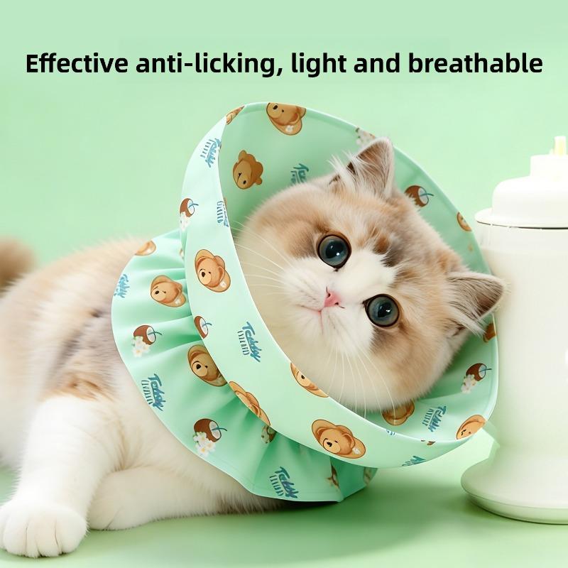 Soft Ring Cat Post-Operation Anti-Licking and Anti-Biting Adjustable Pet Spaying Cap