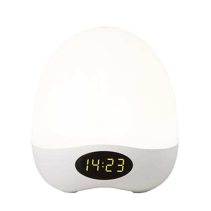 NVC Rechargeable Eye-Protection Baby Feeding Night Light with Clock