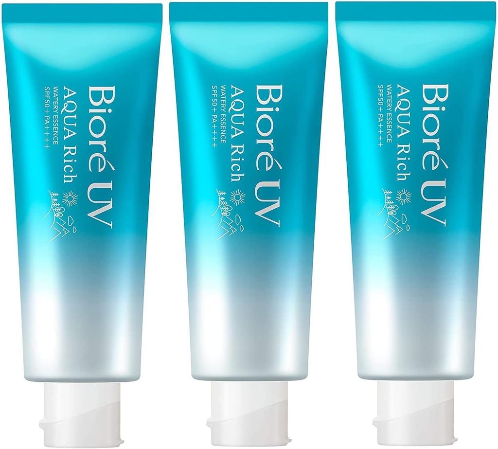 Biore UV Aqua Rich Watery Essence 50g X 3 [Bulk Purchase] SPF50+