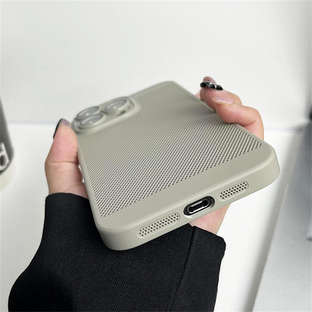 Cooling Matte Heat Dissipation Case For iPhone 17 Air 16 15 14 13 12 11 Pro Max X XS Max XR Plus SE Mini Metallic Cover