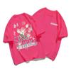 Unisex Plus Size Retro Cotton Short-Sleeve T-Shirt, Chic Hong Kong Style Loose Fit