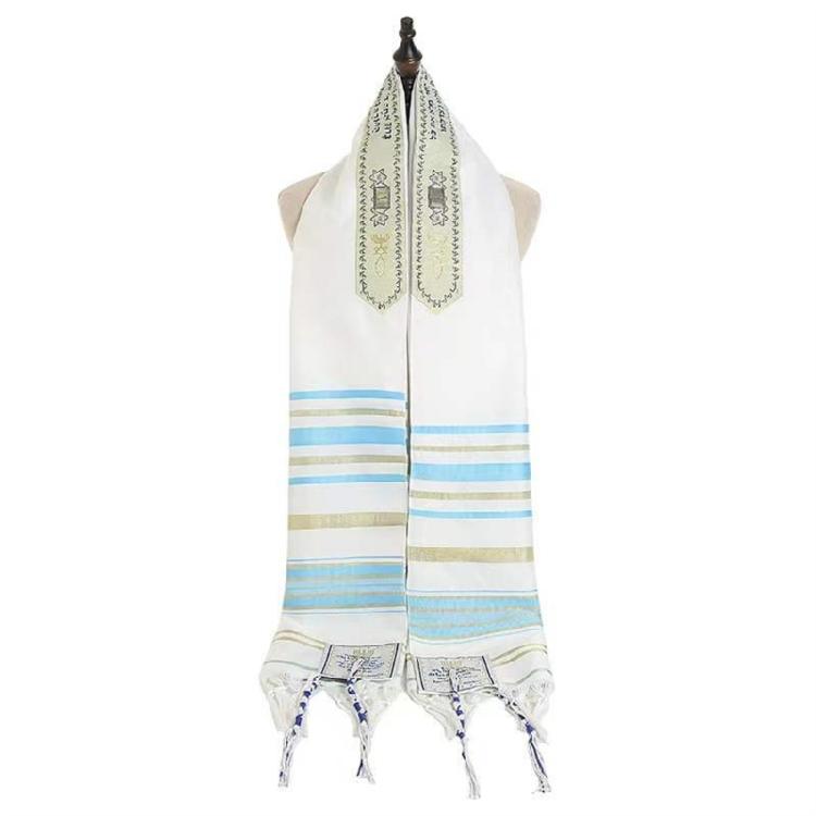Sciarpa Tallit Leggera Per Servizi di Culto Caratteristiche Sofisticato Costume Culturale Design Unisex