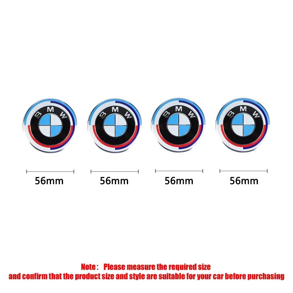 KSMH6 56/68mm Auto Hub Caps Car Wheel Center Cover Hubcaps Decoration Accessories for BMW 1 3 5 7 Series M M3 M5 M6 F01 F20 F10 X5 E36