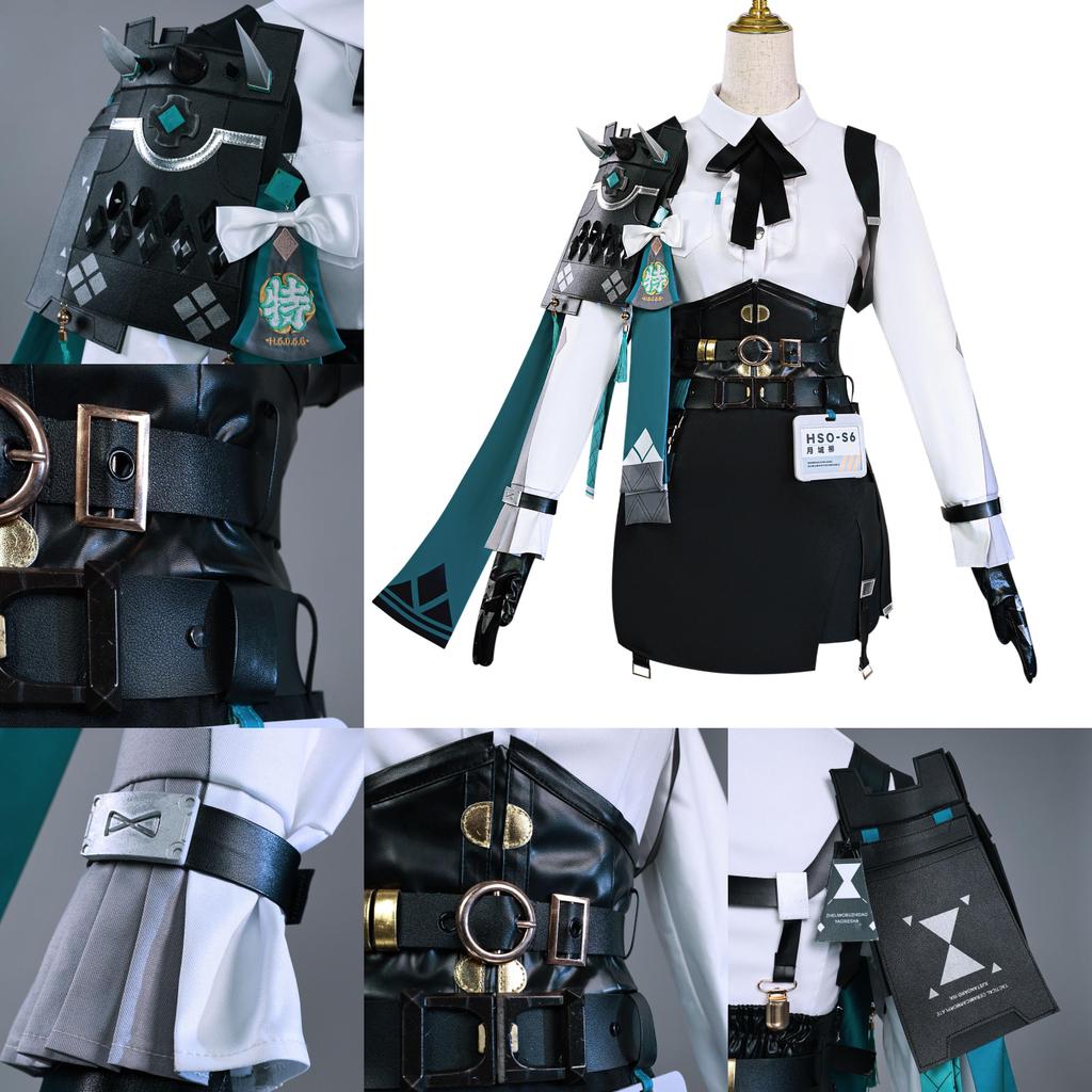 Cute Summer Cosplay Outfit For Character Featuring Polyester Fabric In Multiple Sizes