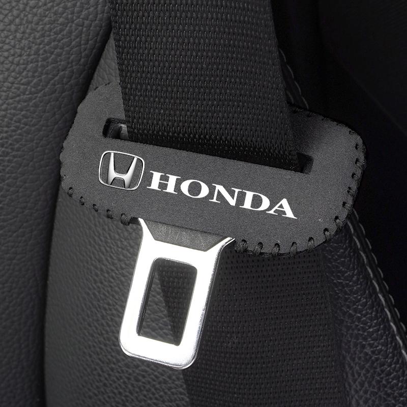 Car Safety Belt Buckle Plug Leather Cover For Honda Civic FIT Accord Prelude CRV 5th City CRZ CRX Jazz HRV Pilot Odyssey Insight K08