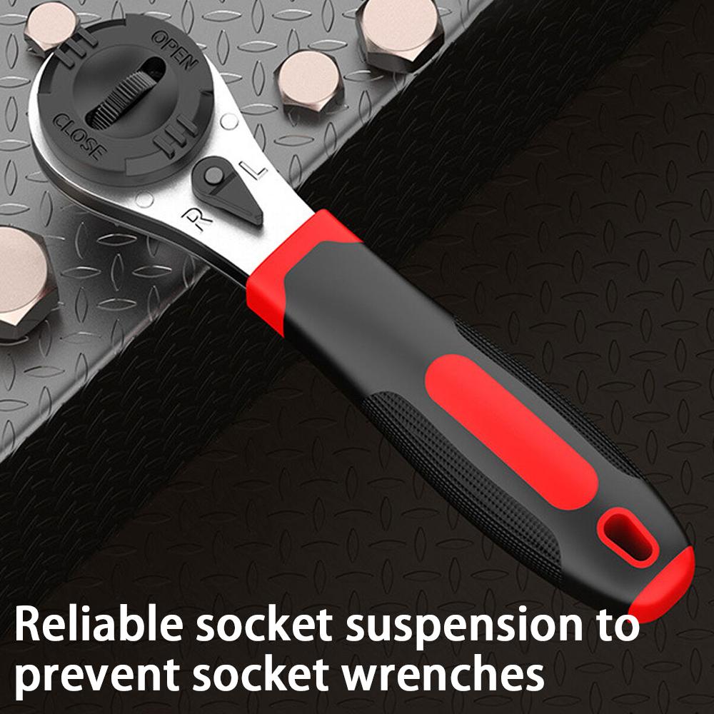 6-22mm Adjustable Ratchet Wrench Rust Corrosion Protection Universal Socket Wrench Car Repair Hand Tool