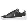 Polo Leder Rundzehen Schnürschuhe Low-Top Sneakers Herren Sneakers Schwarz 809845109009