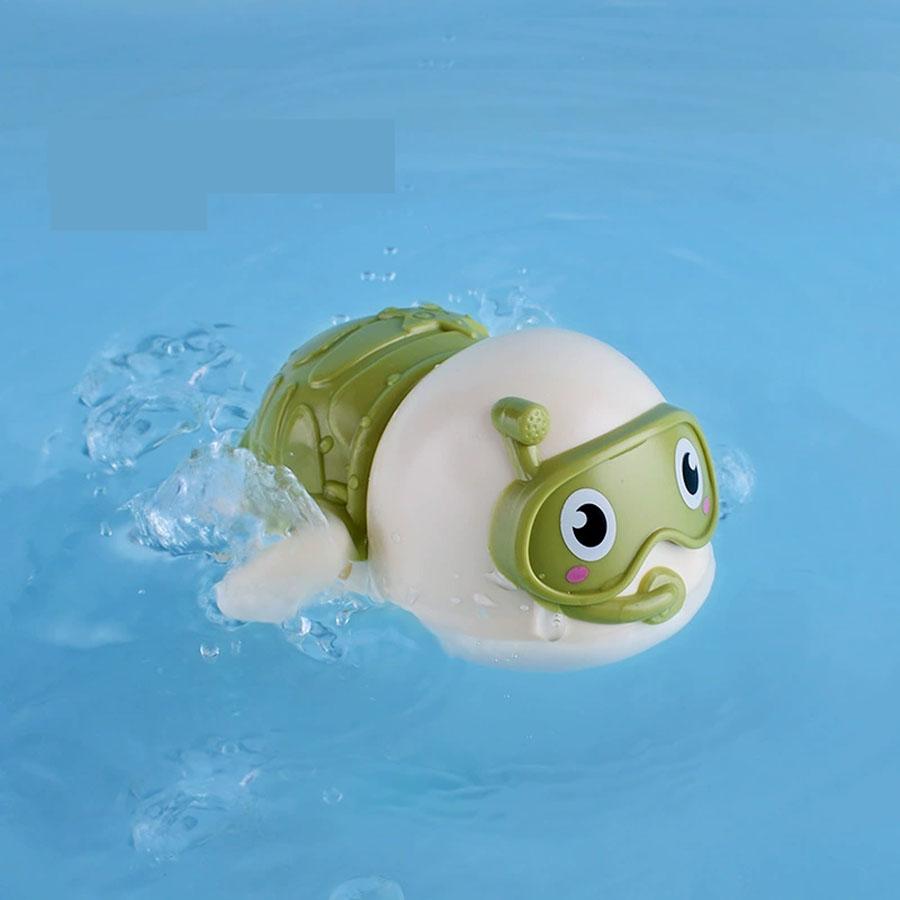 Baby Bath Toys Water Chain Clockwork Bathing Cute Swimming Turtle Toy Toddler Pool Beach Classic Toy For Kids Water Playing